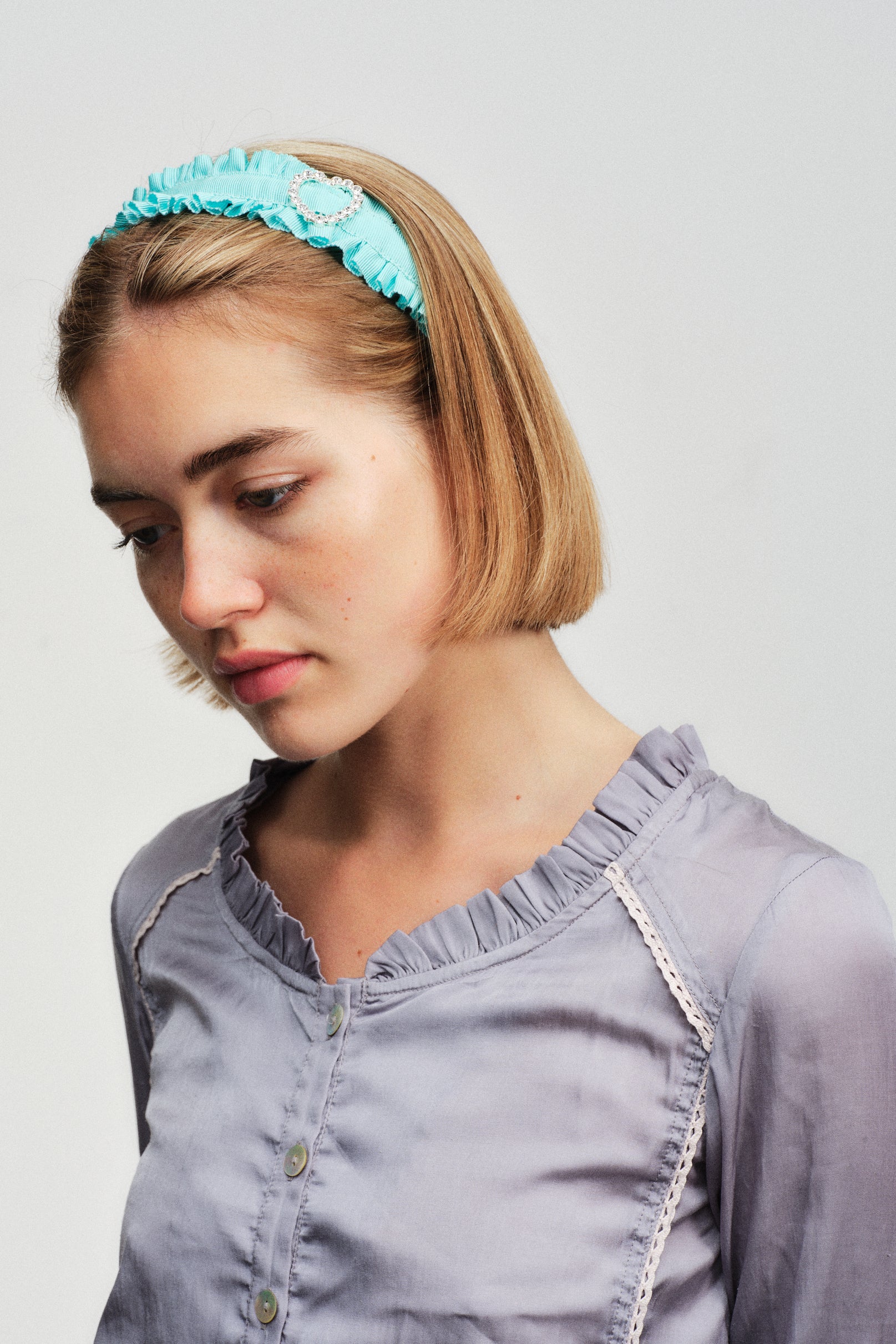 Cute Girl Alice Band Aqua Blue