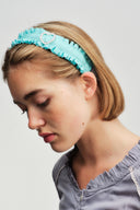 Cute Girl Alice Band Aqua Blue