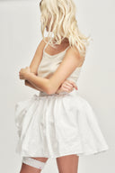 The Queen Skirt In White