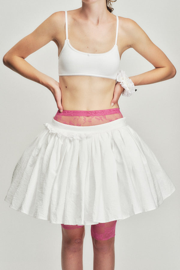 The Queen Skirt In White