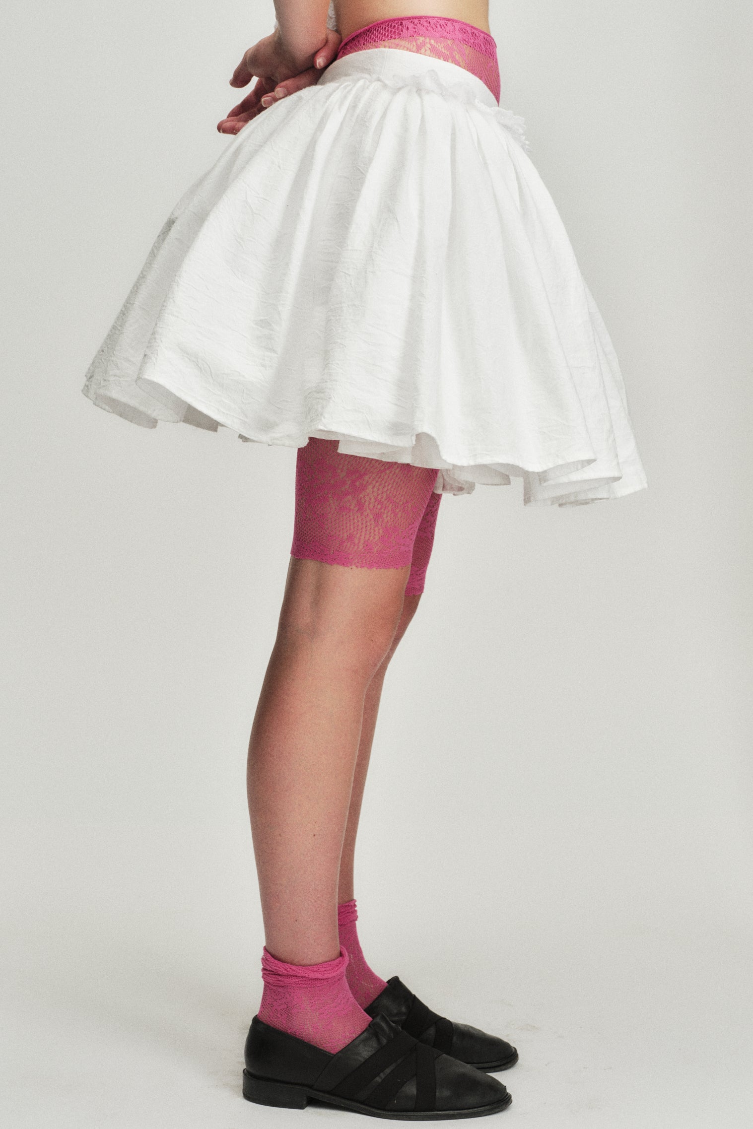 The Queen Skirt In White