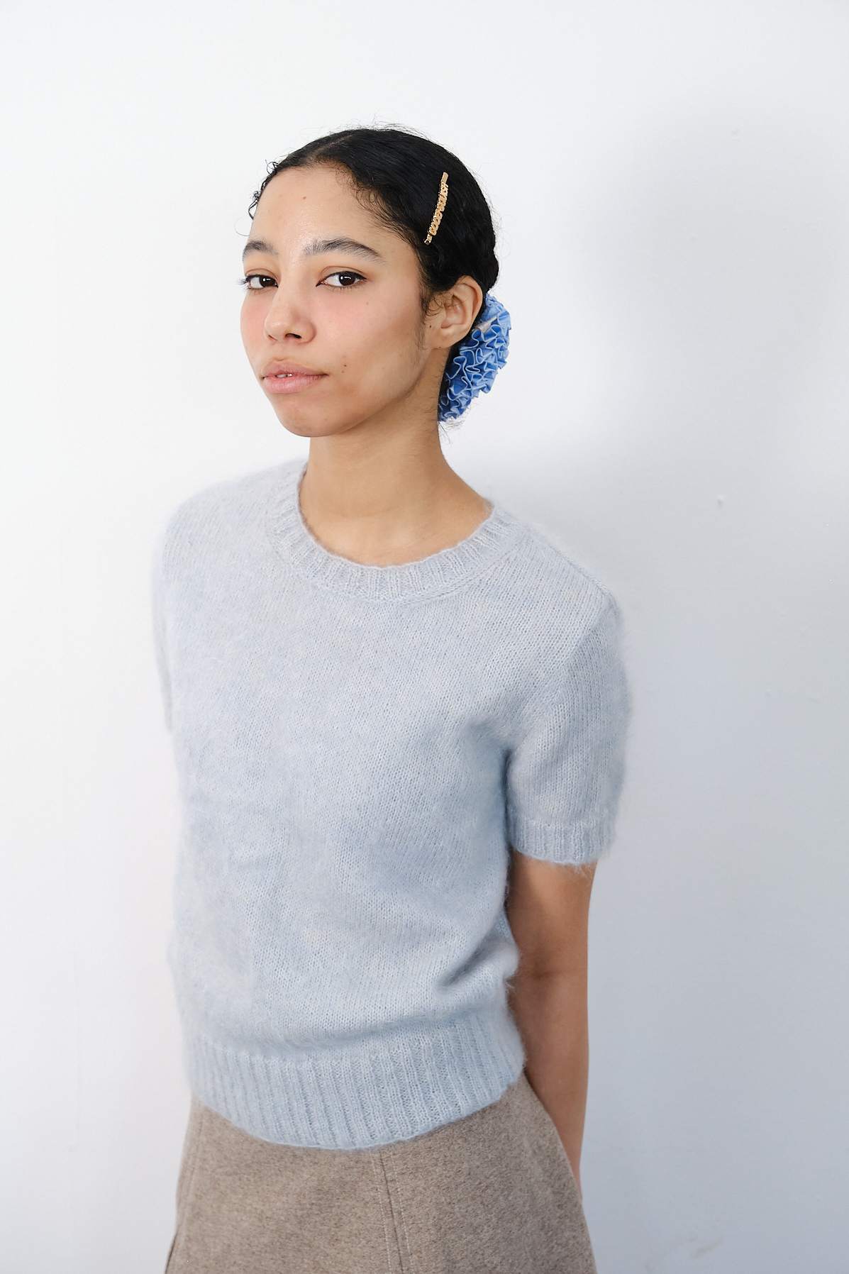 Good Squish Womens Brown Badlands Frilled Silk Scrunchie | ModeSens
