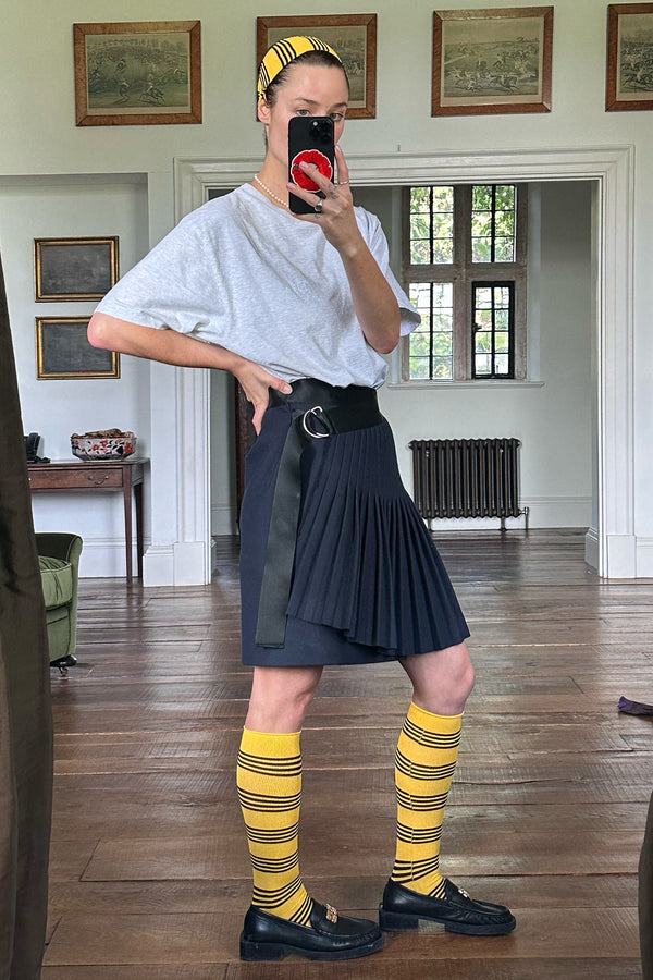 Ilana Blumberg X Good Squish Bestie Socks: Yellow/Black