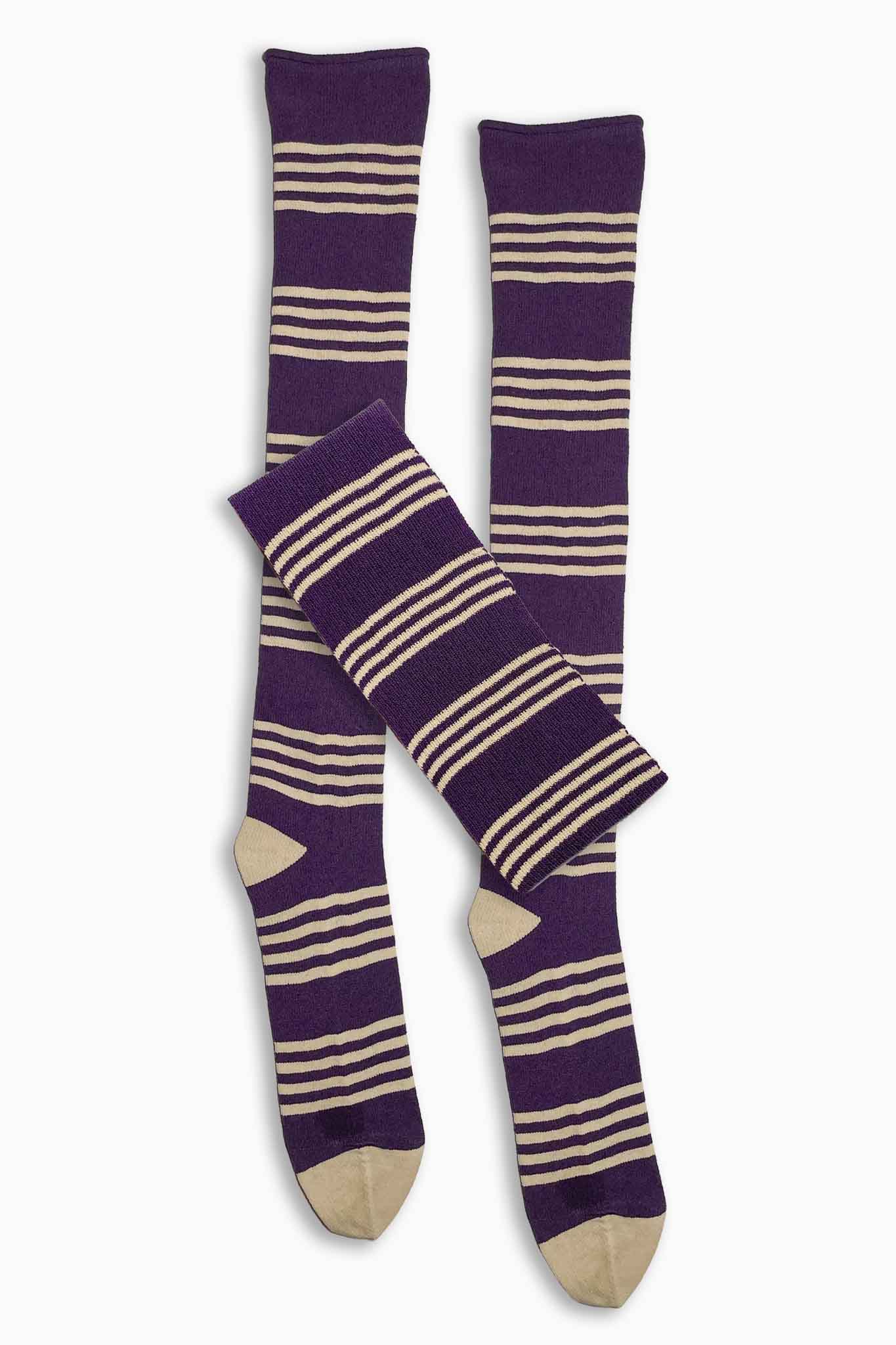 Ilana Blumberg X Good Squish Bestie Socks: Purple/Gold