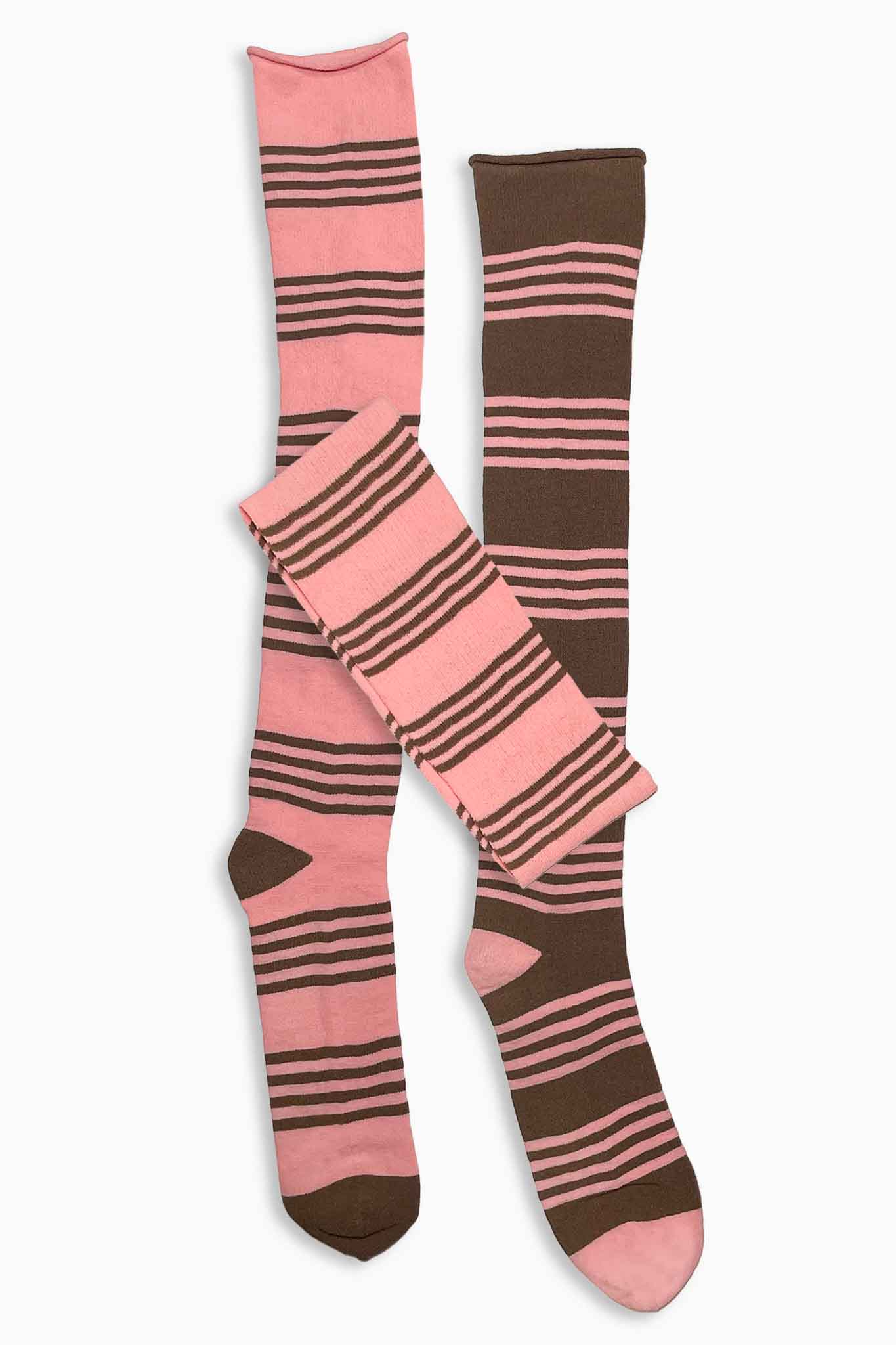 Ilana Blumberg X Good Squish Bestie Socks: Pink/Brown