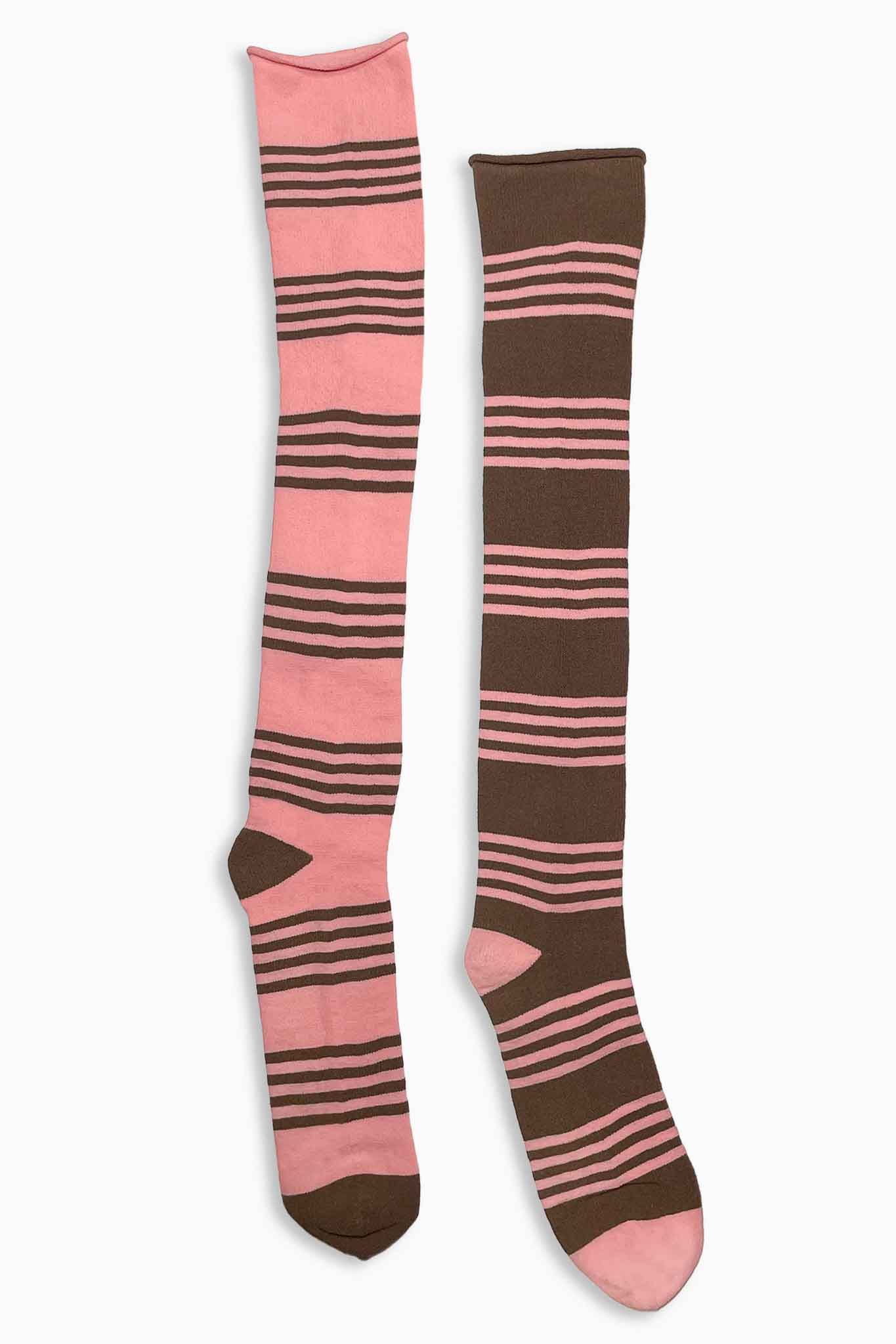 Ilana Blumberg X Good Squish Bestie Socks: Pink/Brown