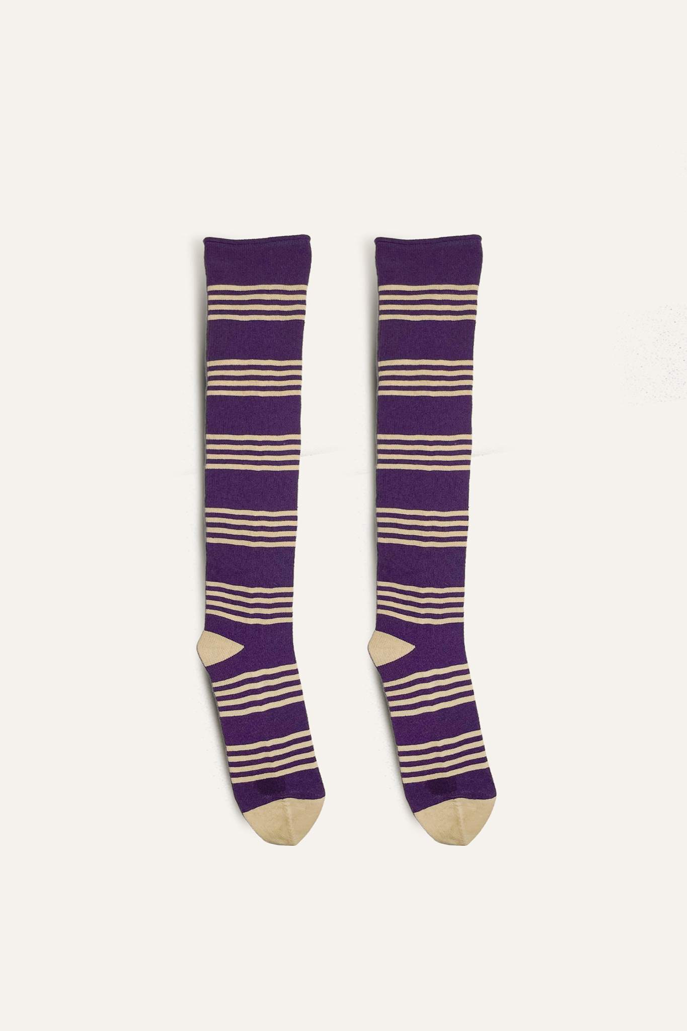 Ilana Blumberg X Good Squish Bestie Socks: Purple/Gold