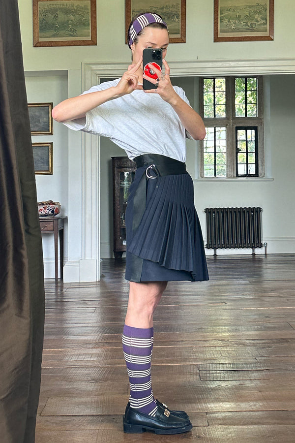 Ilana Blumberg X Good Squish Bestie Socks: Purple/Gold