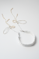 Elegant Alice Band with Bead Attachment White