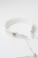 Elegant Alice Band with Bead Attachment White