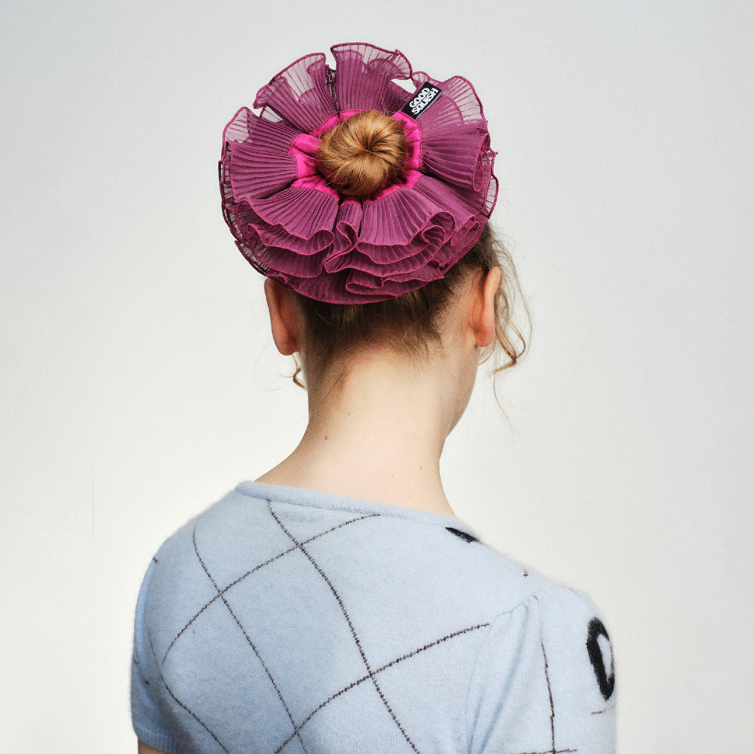 【新品】GOOD SQUISH BADLANDS BROWN SILK Badlands Gold Silk | Handmade Hair Accessories from London